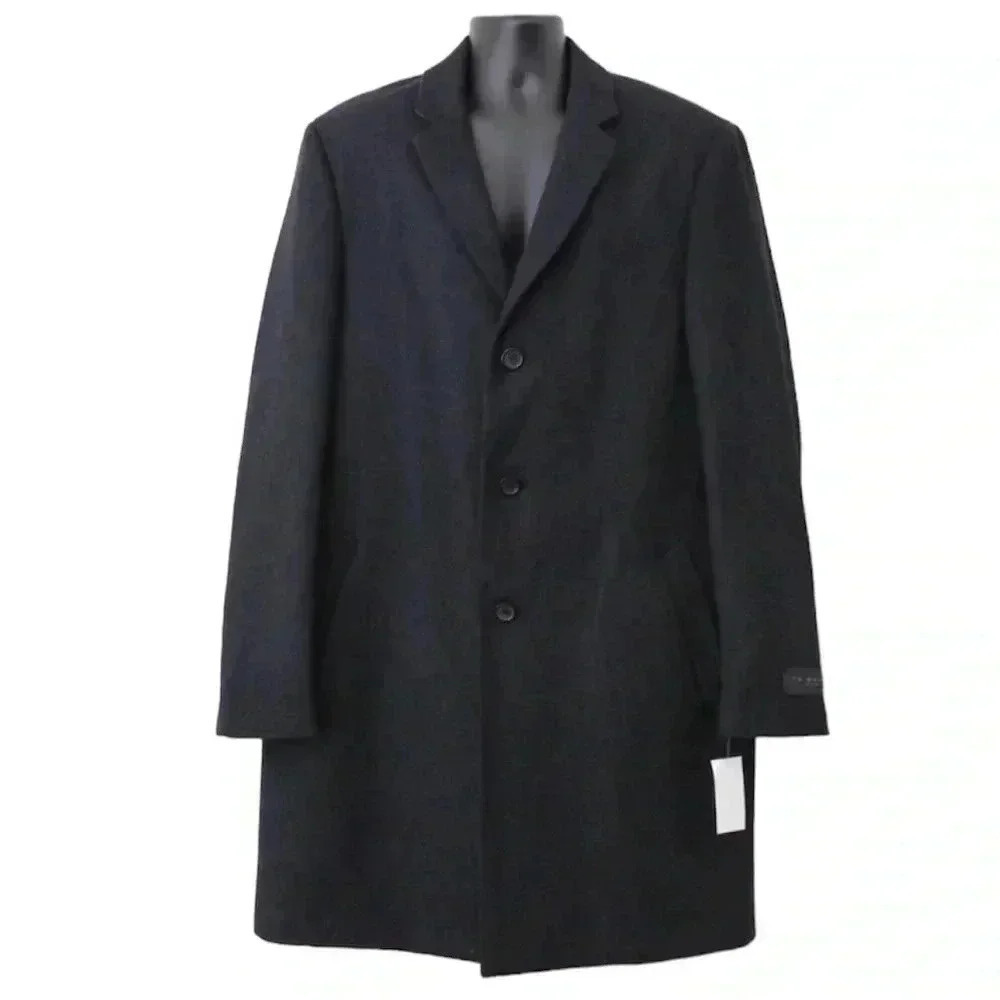 Ike Behar charcoal grey pea coat sz 46L